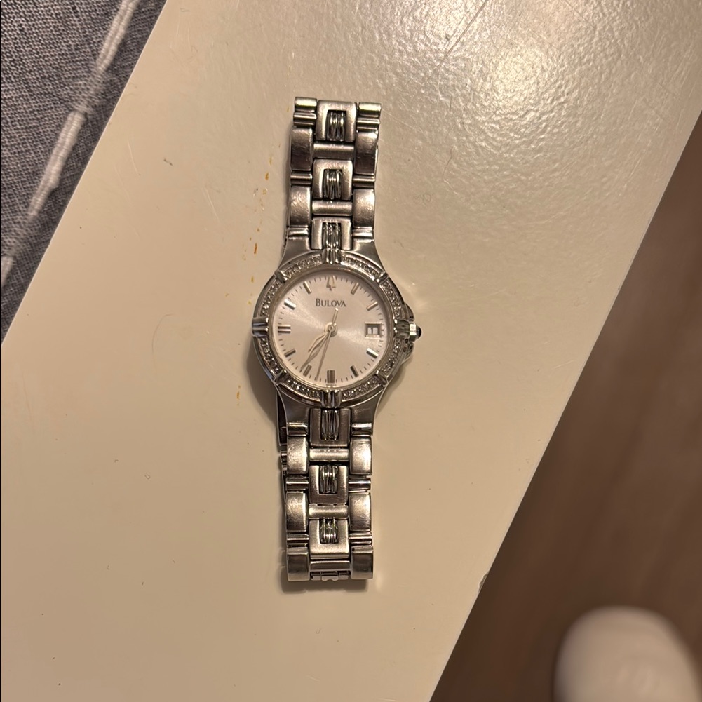 Bulova Sutton Classic Silver Timepiece Womens